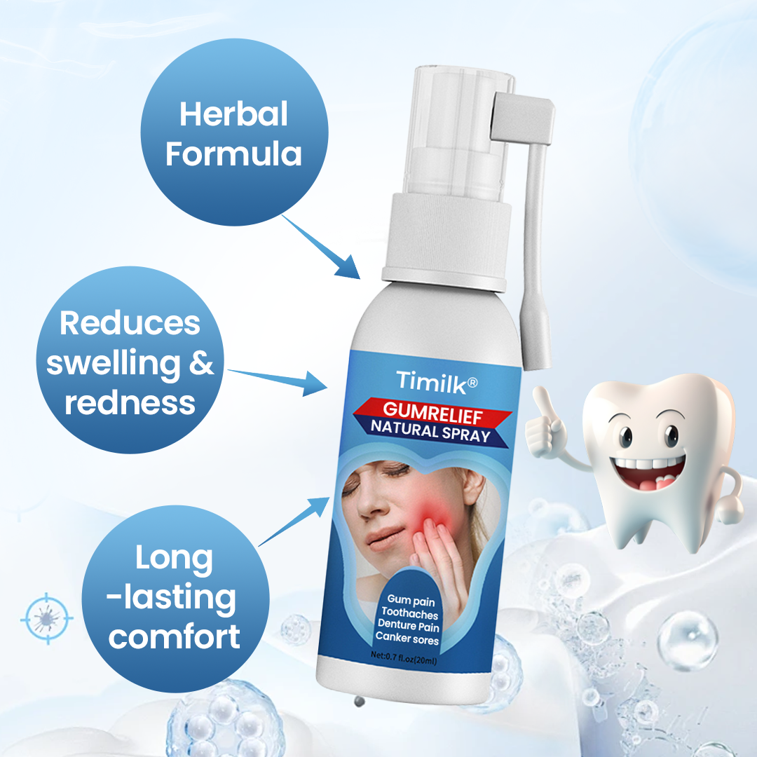 Last Day Of Discount 🔥 Timilk® GumRelief Natural Spray